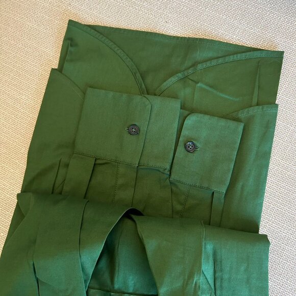 NEW Reformation Will Oversized Shirt Small Grass Green - Picture 6 of 8